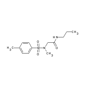 HTS00003 2-{methyl[(4-methylphenyl)sulfonyl]amino}-N-propylacetamide