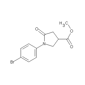 HTS00004 methyl 1-(4-bromophenyl)-5-oxopyrrolidine-3-carboxylate