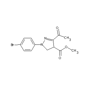 HTS00014 methyl 3-acetyl-1-(4-bromophenyl)-2-pyrazoline-4-carboxylate