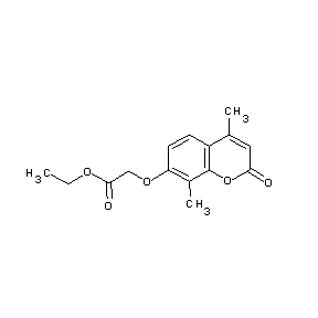 HTS00015 ethyl 2-(4,8-dimethyl-2-oxochromen-7-yloxy)acetate
