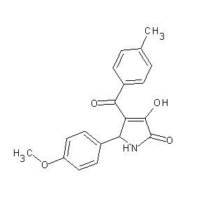 HTS00017 3-hydroxy-5-(4-methoxyphenyl)-4-[(4-methylphenyl)carbonyl]-3-pyrrolin-2-one