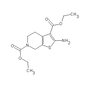 HTS00018 ethyl 2-amino-3-(ethoxycarbonyl)-4,5,6,7-tetrahydrothiopheno[2,3-c]pyridine-6- carboxylate