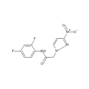 HTS00022 N-(2,4-difluorophenyl)-2-(3-nitropyrazolyl)acetamide