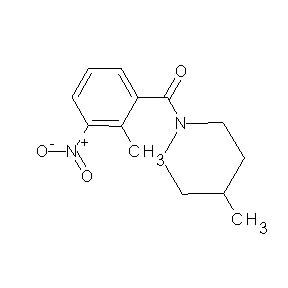 HTS00024 2-methyl-3-nitrophenyl 4-methylpiperidyl ketone