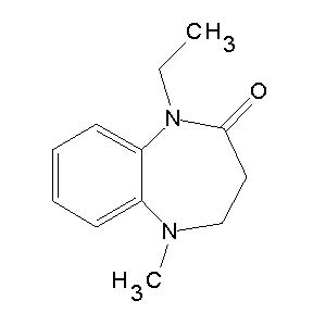 HTS00029 1-ethyl-5-methyl-3H,4H-benzo[b]1,4-diazaperhydroepin-2-one