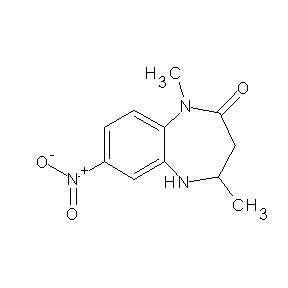 HTS00030 1,4-dimethyl-7-nitro-3H,4H,5H-benzo[b]1,4-diazaperhydroepin-2-one