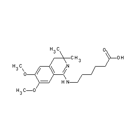 HTS00031 6-[(6,7-dimethoxy-3,3-dimethyl-3,4-dihydroisoquinolyl)amino]hexanoic acid