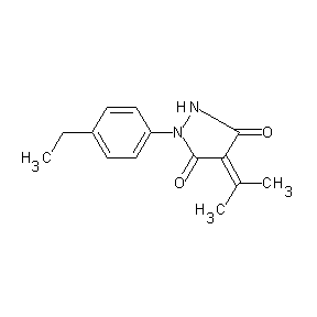 HTS00033 1-(4-ethylphenyl)-4-(methylethylidene)-1,2-diazolidine-3,5-dione