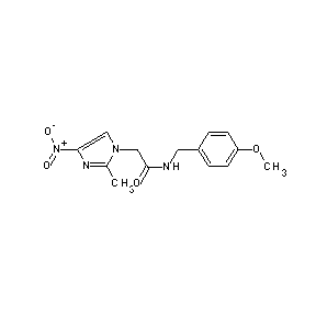 HTS00034 N-[(4-methoxyphenyl)methyl]-2-(2-methyl-4-nitroimidazolyl)acetamide