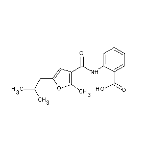 HTS00040 2-{[2-methyl-5-(2-methylpropyl)-3-furyl]carbonylamino}benzoic acid