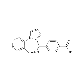 HTS00044 4-(4H,5H,6H-benzo[f]pyrrolo[1,2-a]1,4-diazaperhydroepin-4-yl)benzoic acid