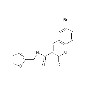 HTS00045 (6-bromo-2-oxochromen-3-yl)-N-(2-furylmethyl)carboxamide