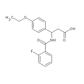 HTS00052 3-(4-ethoxyphenyl)-3-[(2-fluorophenyl)carbonylamino]propanoic acid
