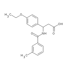 HTS00055 3-(4-ethoxyphenyl)-3-[(3-methylphenyl)carbonylamino]propanoic acid