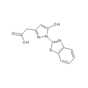 HTS00060 2-(1-benzothiazol-2-yl-5-hydroxypyrazol-3-yl)acetic acid