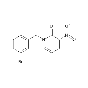HTS00061 1-[(3-bromophenyl)methyl]-3-nitrohydropyridin-2-one