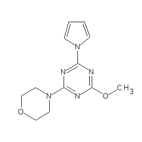 HTS00064 4-methoxy-2-morpholin-4-yl-6-pyrrolyl-1,3,5-triazine