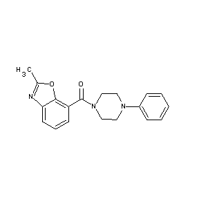 HTS00066 2-methylbenzoxazol-7-yl 4-phenylpiperazinyl ketone