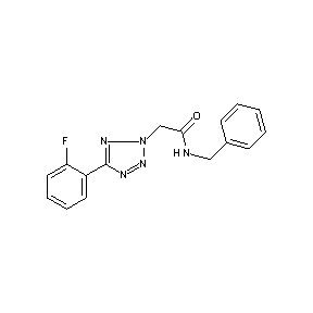 HTS00070 2-[5-(2-fluorophenyl)(1,2,3,4-tetraazol-2-yl)]-N-benzylacetamide