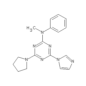 HTS00071 (6-imidazolyl-4-pyrrolidinyl(1,3,5-triazin-2-yl))methylphenylamine