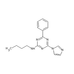HTS00072 butyl(4-imidazolyl-6-phenyl(1,3,5-triazin-2-yl))amine