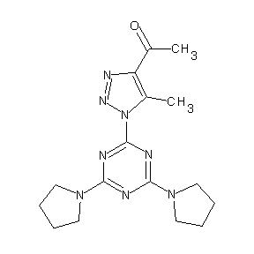 HTS00075 4-acetyl-1-(4,6-dipyrrolidinyl(1,3,5-triazin-2-yl))-5-methyl-1,2,3-triazole