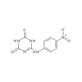 HTS00076 6-[(4-nitrophenyl)amino]-1H,3H-1,3,5-triazine-2,4-dione