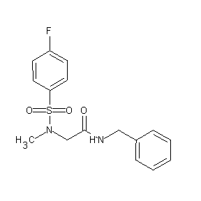 HTS00079 2-{[(4-fluorophenyl)sulfonyl]methylamino}-N-benzylacetamide