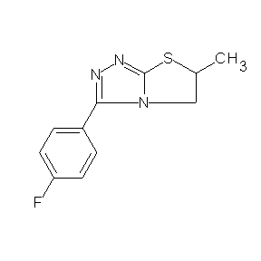 HTS00080 3-(4-fluorophenyl)-6-methyl-5H,6H-1,3-thiazolidino[2,3-c]1,2,4-triazole