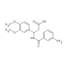 HTS00083 3-(3,4-dimethoxyphenyl)-3-[(3-methylphenyl)carbonylamino]propanoic acid