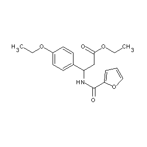 HTS00087 ethyl 3-(4-ethoxyphenyl)-3-(2-furylcarbonylamino)propanoate