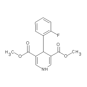 HTS00088 methyl 4-(2-fluorophenyl)-5-(methoxycarbonyl)-1,4-dihydropyridine-3-carboxylat e
