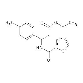 HTS00094 ethyl 3-(2-furylcarbonylamino)-3-(4-methylphenyl)propanoate