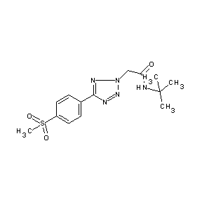 HTS00095 N-(tert-butyl)-2-{5-[4-(methylsulfonyl)phenyl](1,2,3,4-tetraazol-2-yl)}acetami de