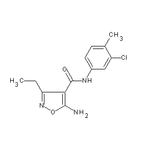 HTS00096 (5-amino-3-ethylisoxazol-4-yl)-N-(3-chloro-4-methylphenyl)carboxamide