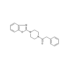 HTS00097 1-(4-benzoxazol-2-ylpiperazinyl)-2-phenylethan-1-one