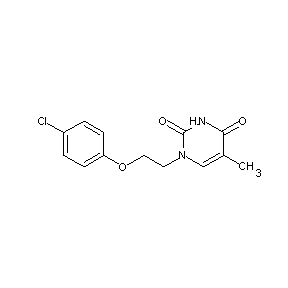 HTS00100 1-[2-(4-chlorophenoxy)ethyl]-5-methyl-1,3-dihydropyrimidine-2,4-dione