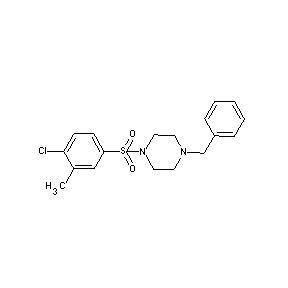 HTS00592 1-chloro-2-methyl-4-{[4-benzylpiperazinyl]sulfonyl}benzene