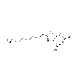 HTS02370 2-heptyl-7-hydroxy-4-hydro-1,3,4-thiadiazolino[3,2-a]pyrimidin-5-one