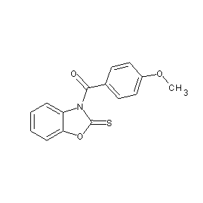 HTS02960 4-methoxyphenyl 2-thioxo(3-hydrobenzoxazol-3-yl) ketone