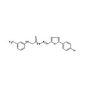 HTS03504 N-{(1E)-2-[5-(4-chlorophenyl)(2-furyl)]-1-azavinyl}-2-[(3-methylphenyl)amino]a cetamide