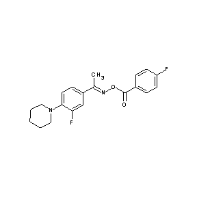 HTS05282 (1E)-2-(3-fluoro-4-piperidylphenyl)-1-azaprop-1-enyl 4-fluorobenzoate