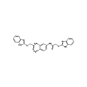 HTS05318 2-benzimidazol-2-ylthio-N-[5-(2-benzimidazol-2-ylthioacetylamino)-2-methylphen yl]acetamide
