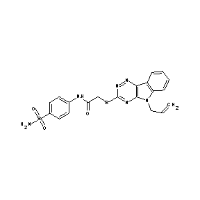 HTS05328 2-(5-prop-2-enyl(1,2,4-triazino[5,6-b]indol-3-ylthio))-N-(4-sulfamoylphenyl)ac etamide