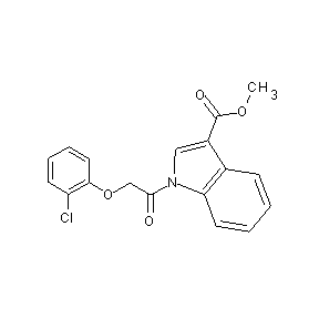 HTS13476 methyl 1-[2-(2-chlorophenoxy)acetyl]indole-3-carboxylate