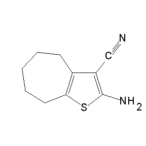 SBB000308 2-amino-4,5,6,7,8-pentahydrocyclohepta[1,2-b]thiophene-3-carbonitrile
