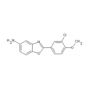 SBB001095 2-(3-chloro-4-methoxyphenyl)benzoxazole-5-ylamine