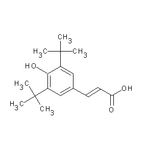 SBB001103 (2E)-3-[3,5-bis(tert-butyl)-4-hydroxyphenyl]prop-2-enoic acid