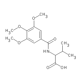 SBB001280 3-methyl-2-[(3,4,5-trimethoxyphenyl)carbonylamino]butanoic acid