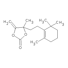 SBB001665 5-methyl-4-methylene-5-[2-(2,6,6-trimethylcyclohex-1-enyl)ethyl]-1,3-dioxolan- 2-one